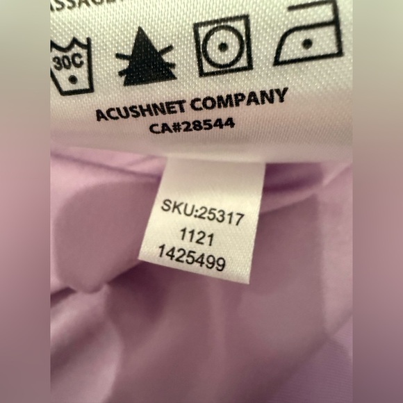 NWT FJ FootJoy Men’s Lavender Gathered Waist Half Zip Golf Vest - Size XL - Picture 6 of 7